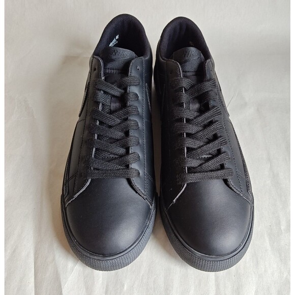 Rare Nike Blazer Low Top Black Leather Skate SB Shoe Men's Size 9 2017 SAMPLE - Picture 3 of 10